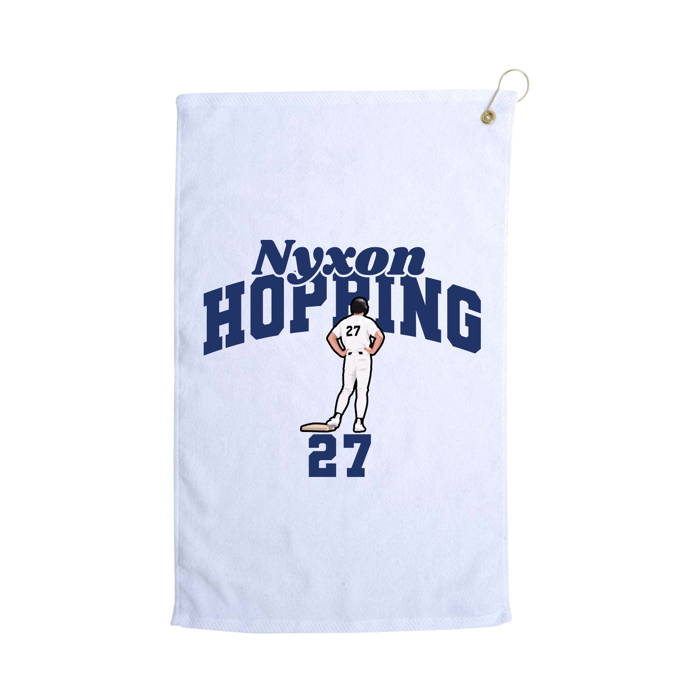 Golf Towel — Signature Arch in White