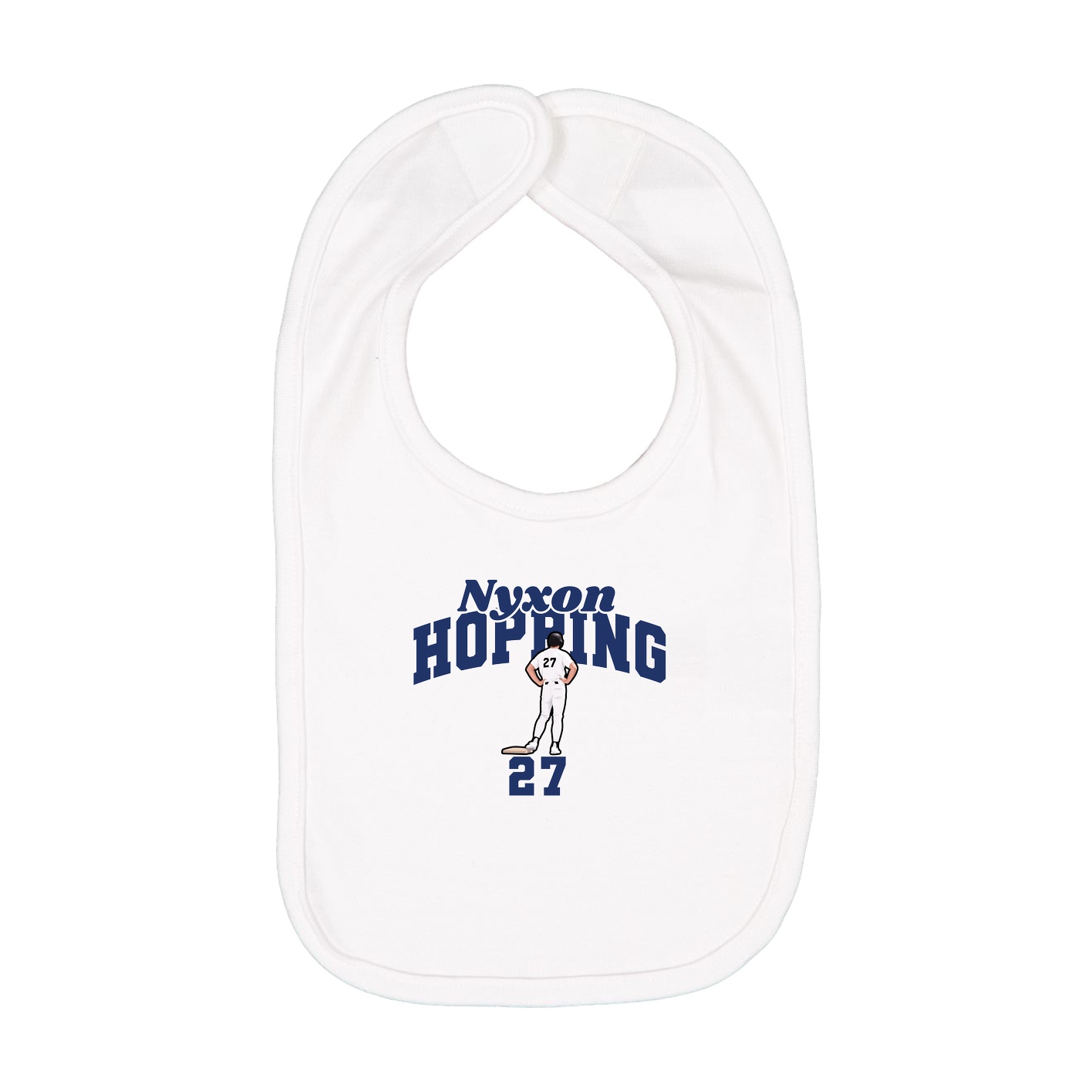 Infant Bib — Signature Arch in White