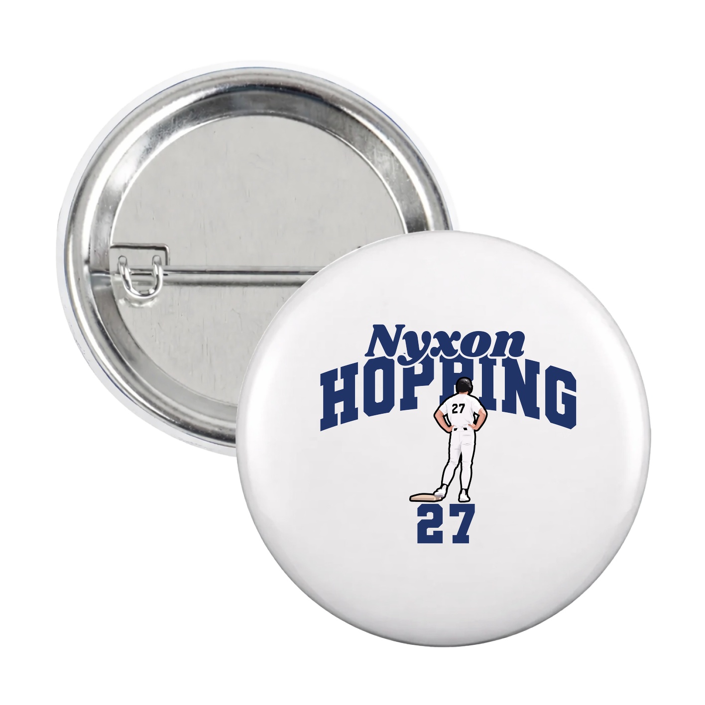 Game Day Button — Signature Arch in White