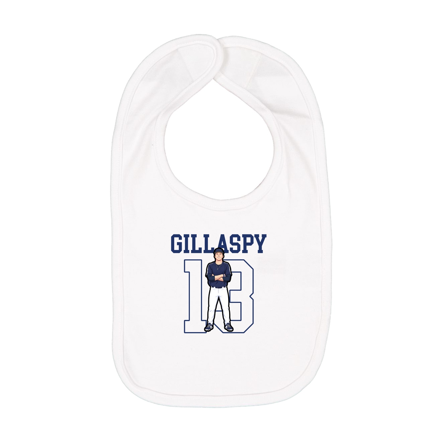Infant Bib — Shirsey in White