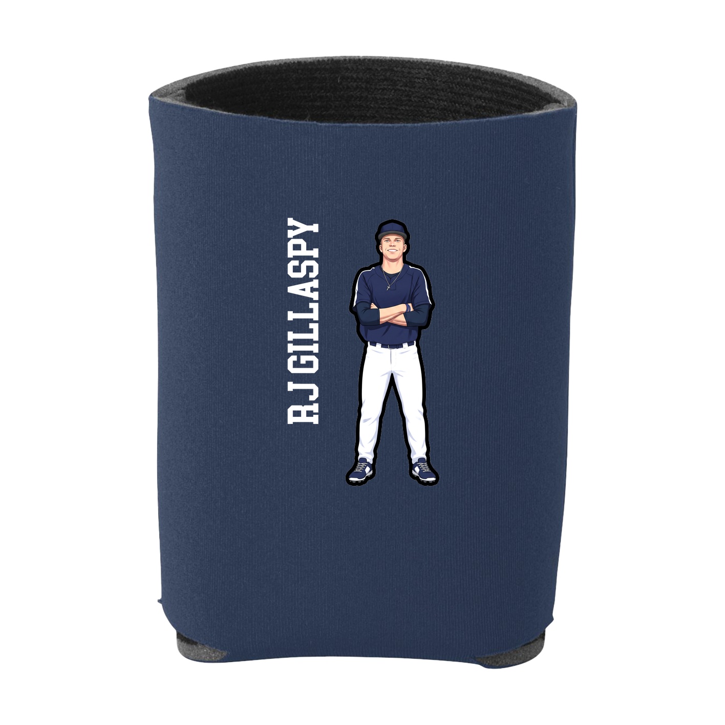 Can Holder — Name Vertical in Navy