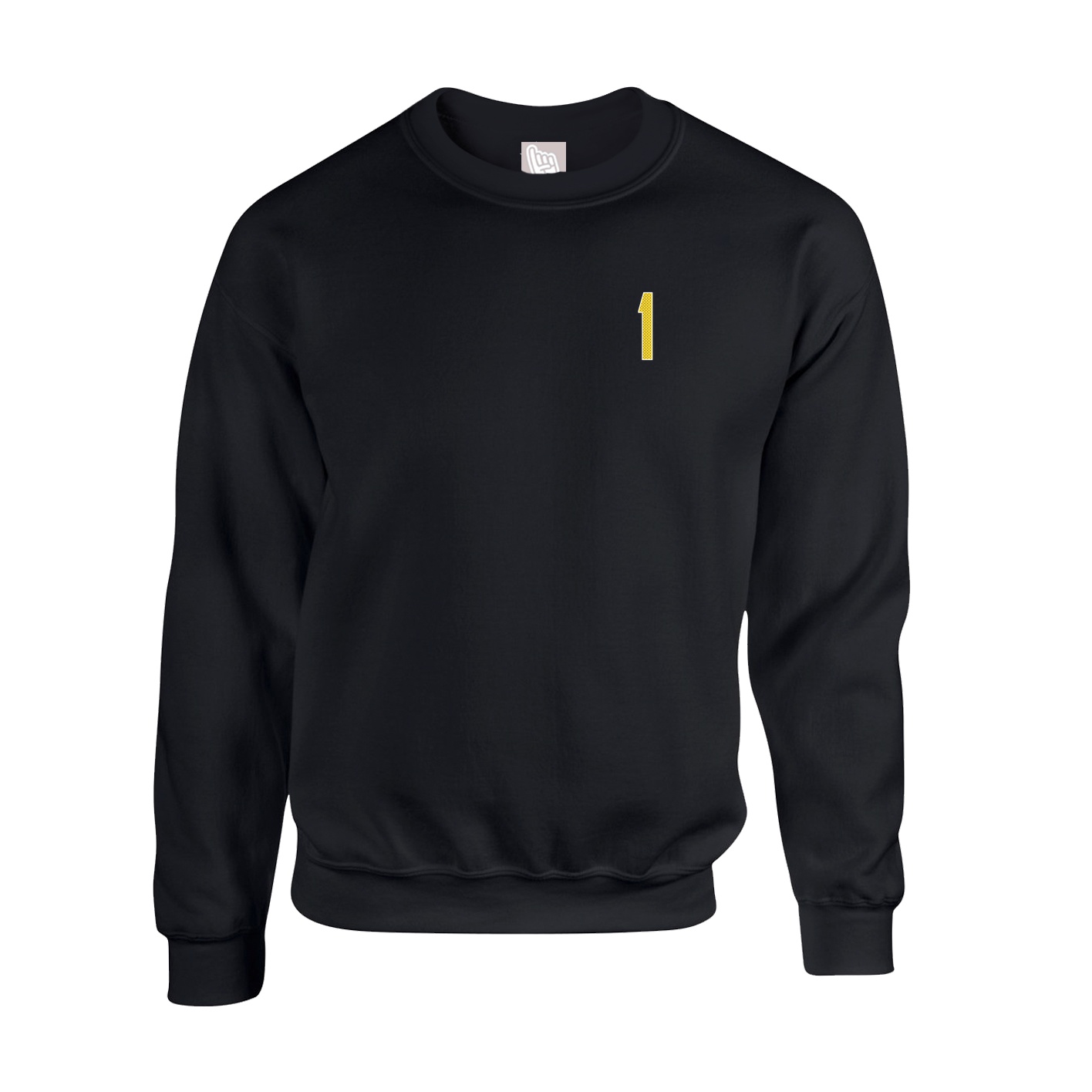 Fleece Crew — Front Shirsy in Black