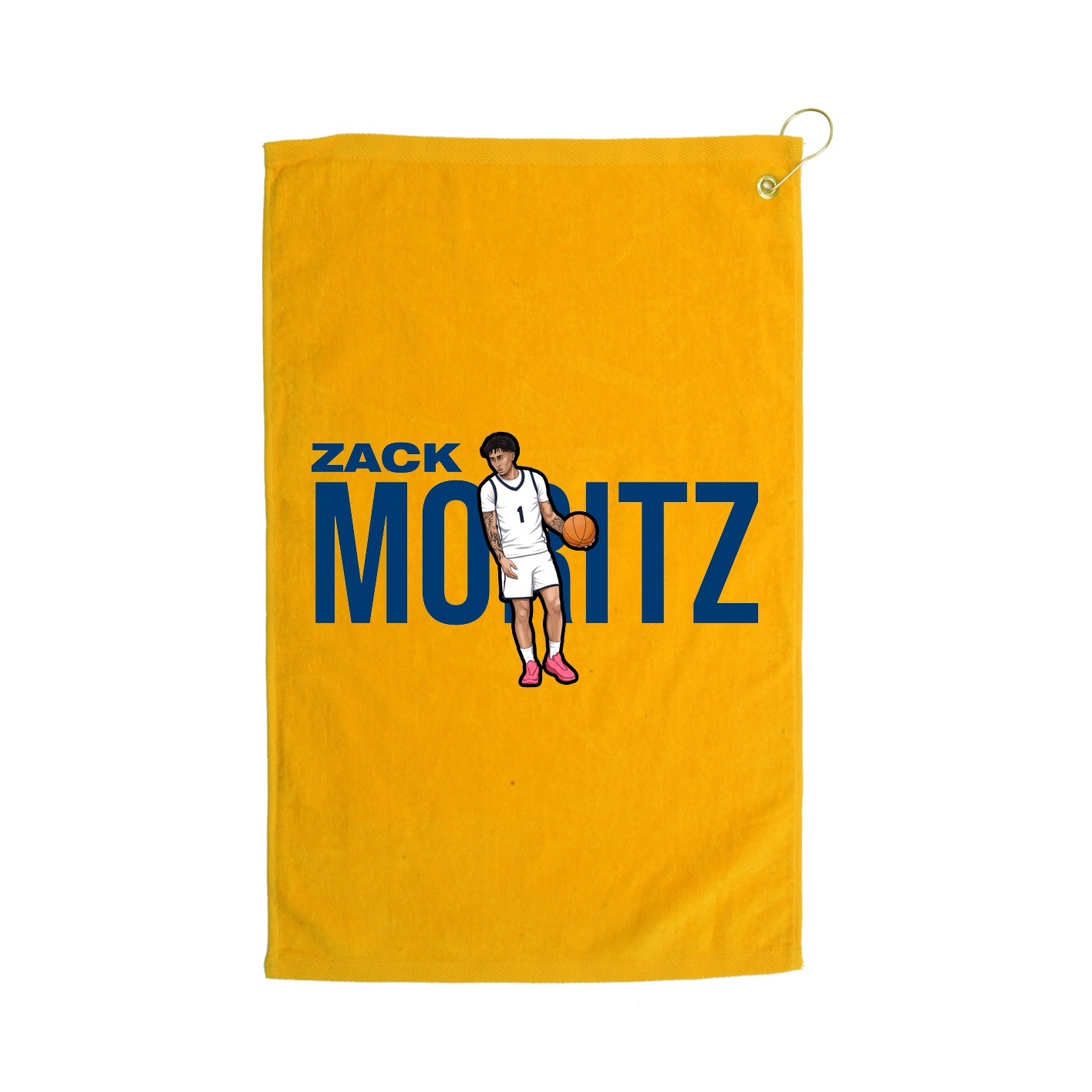 Golf Towel — Player Name in Gold