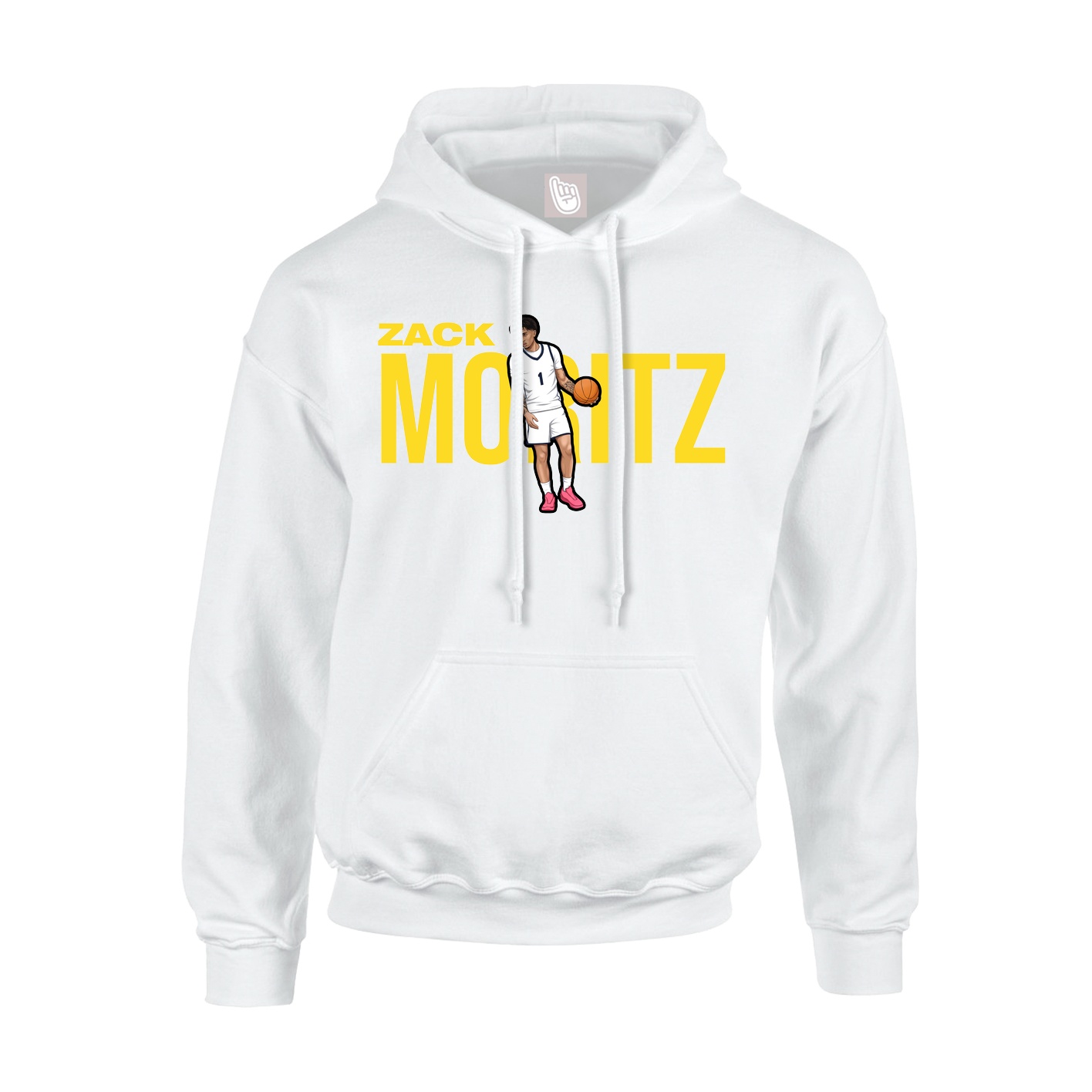 Youth Hoodie — Player Name in White