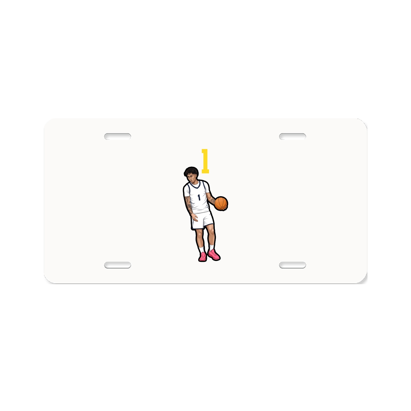 License Plate — Number Top in Classic