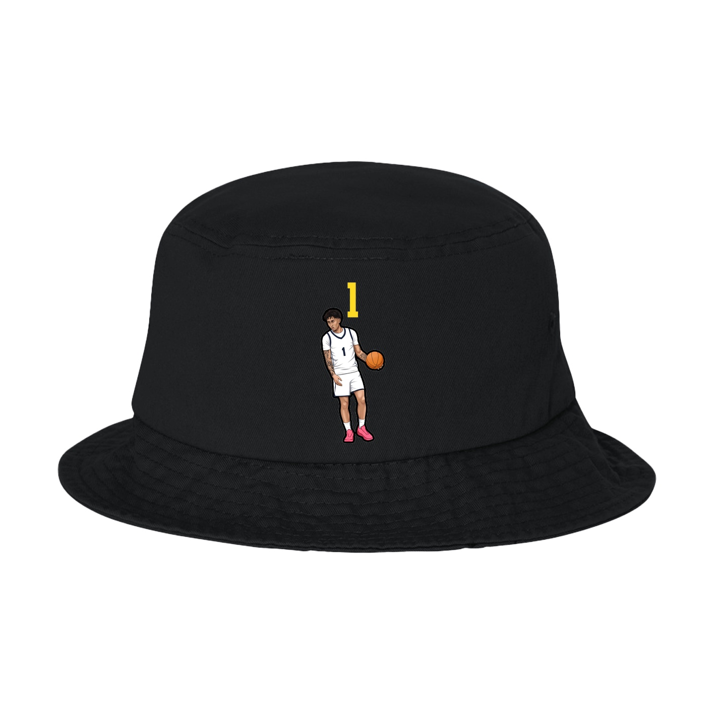 Bucket Cap — Number Top in Black