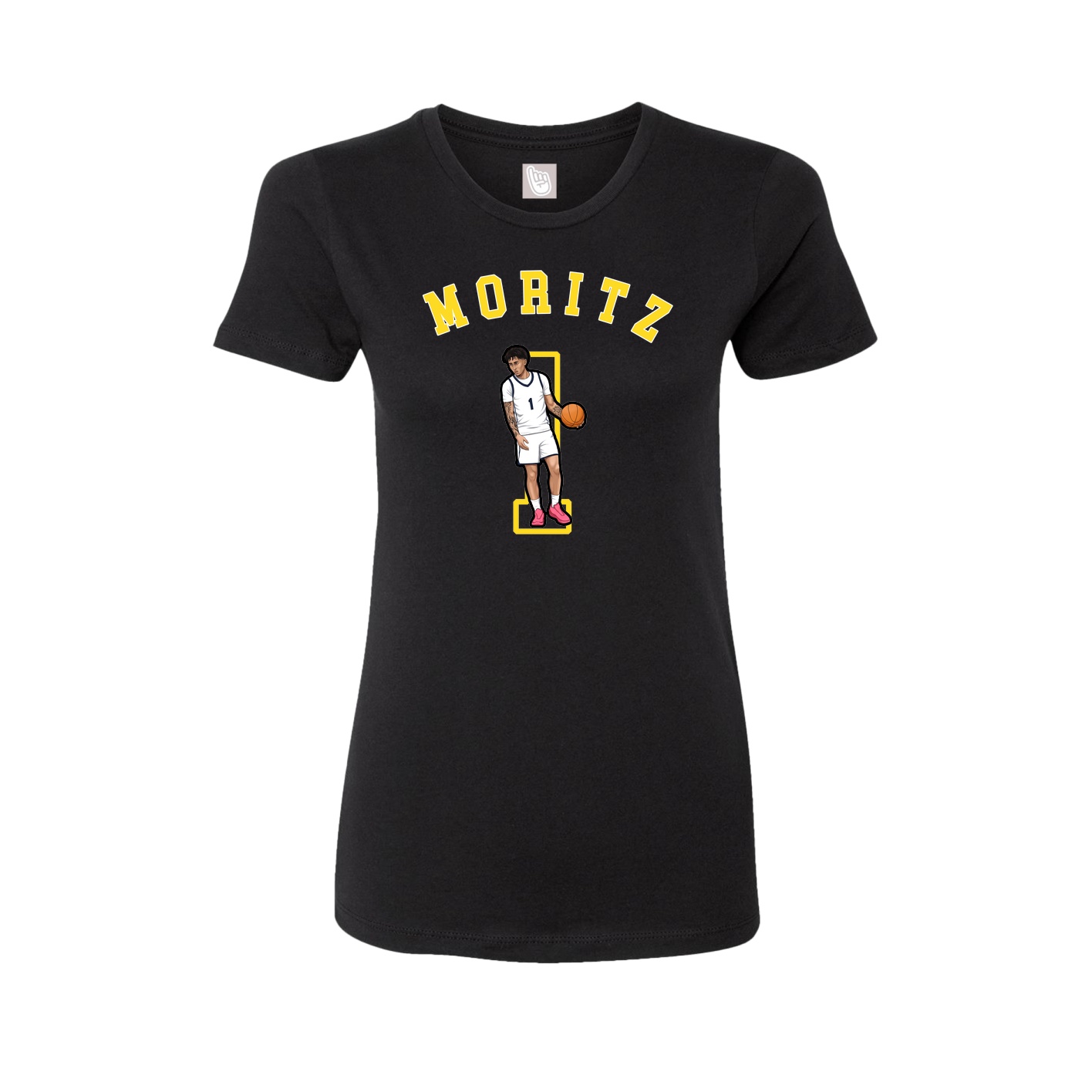 Fitted Women's Tee — Shirsey Arch in Black