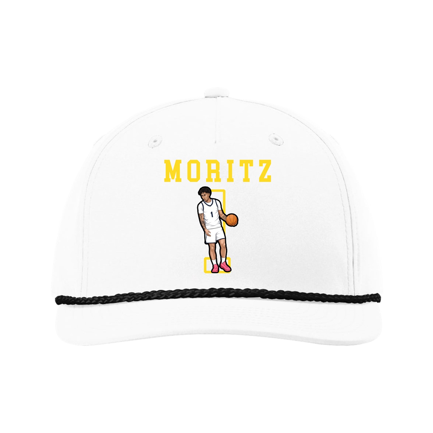 Five-Panel Classic Rope Cap — Shirsey in White