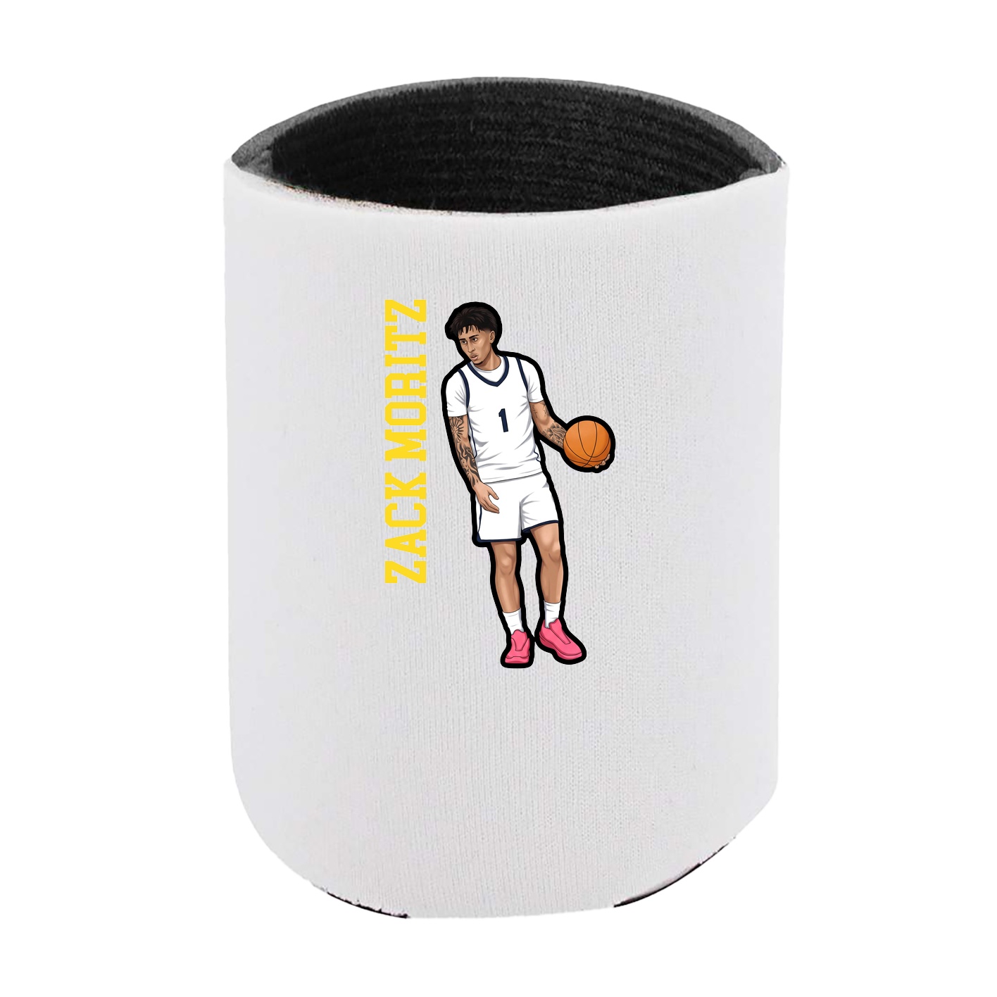 Can Holder — Name Vertical in White