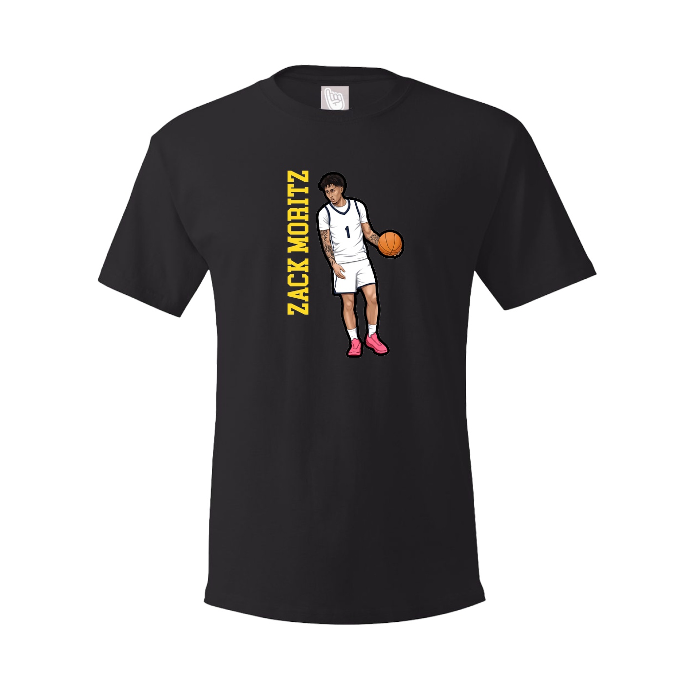 Tee — Name Vertical in Black