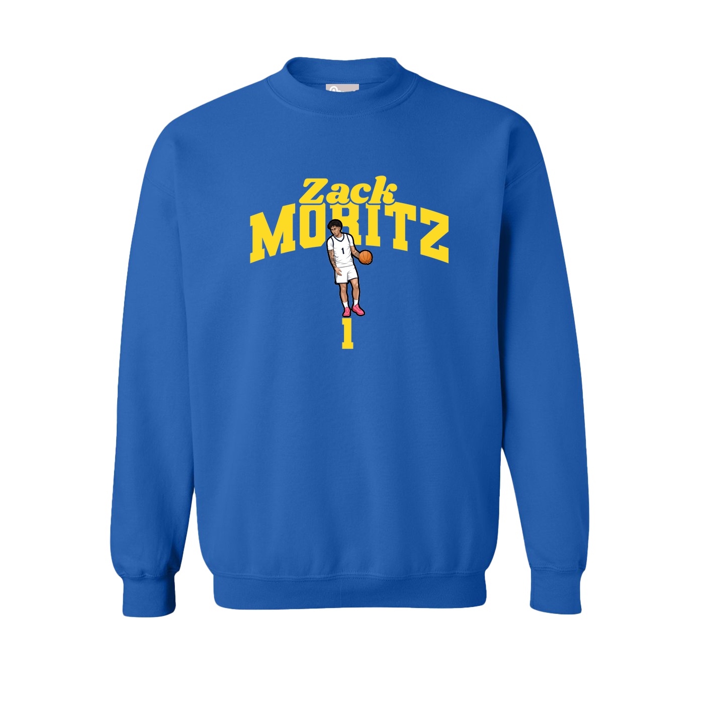 Fleece Crew — Signature Arch in Royal