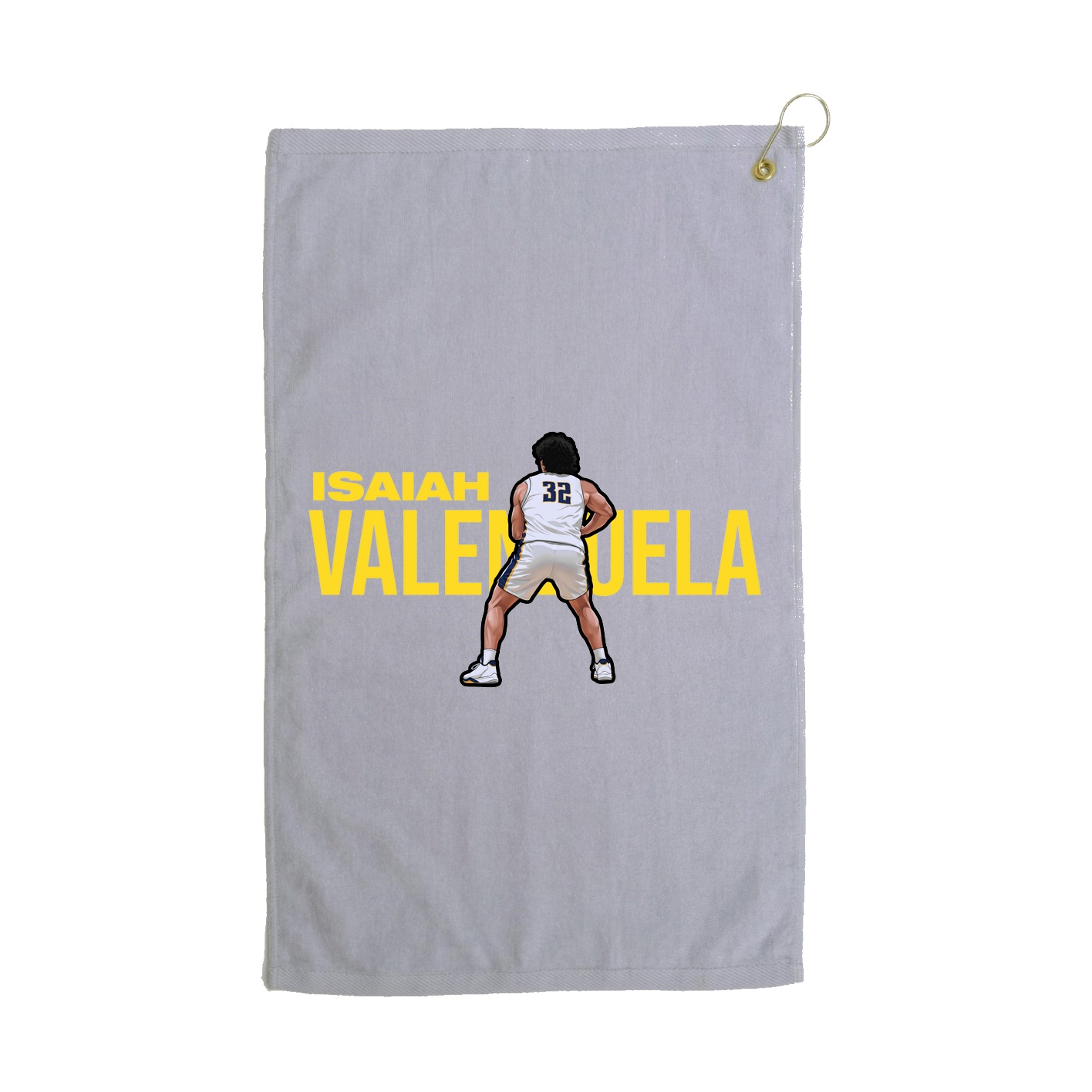 Golf Towel — Player Name in Grey