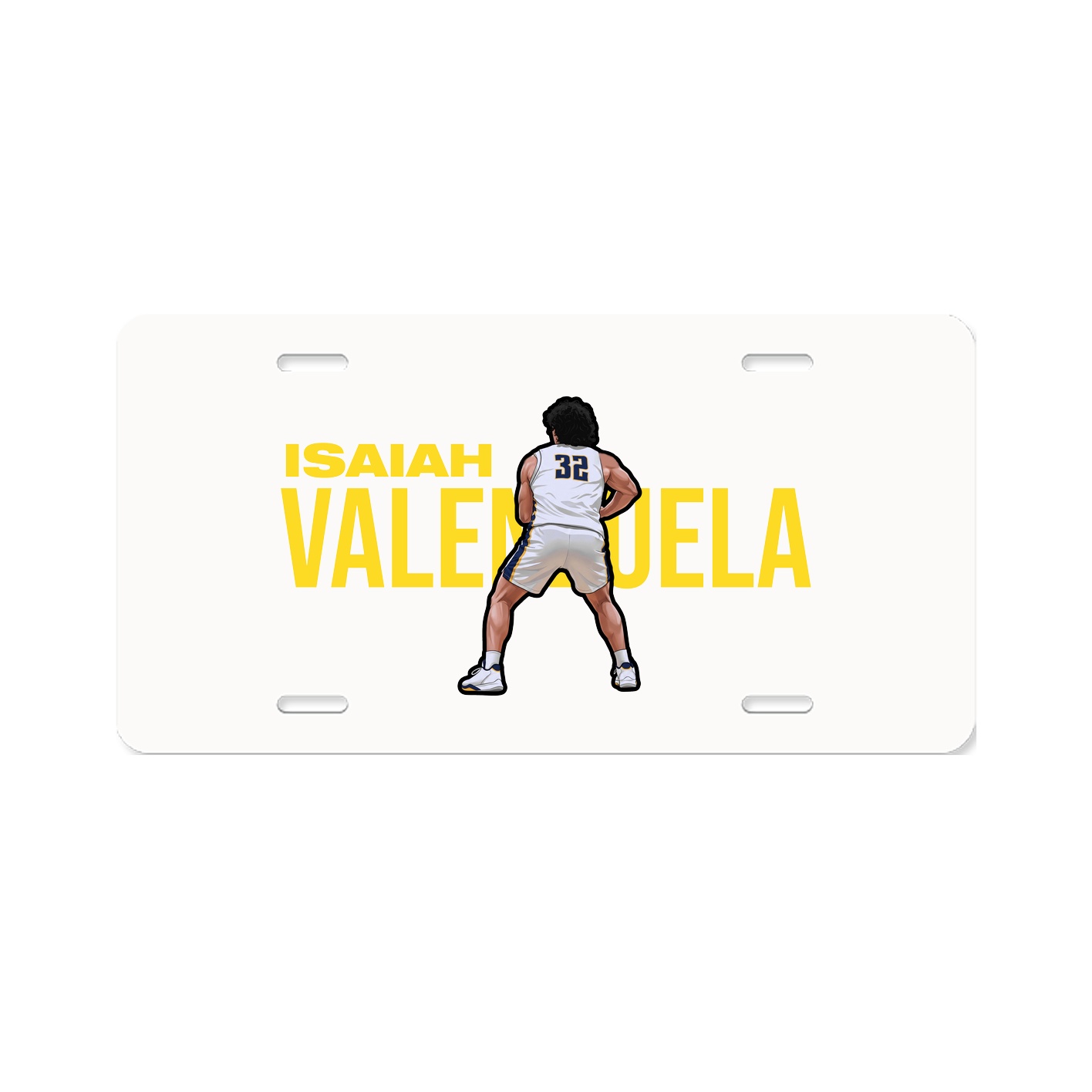 License Plate — Player Name in Classic