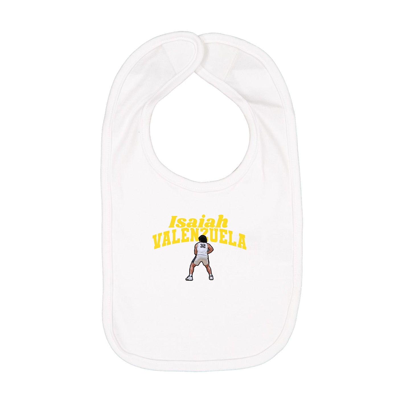 Infant Bib — Signature Arch in White