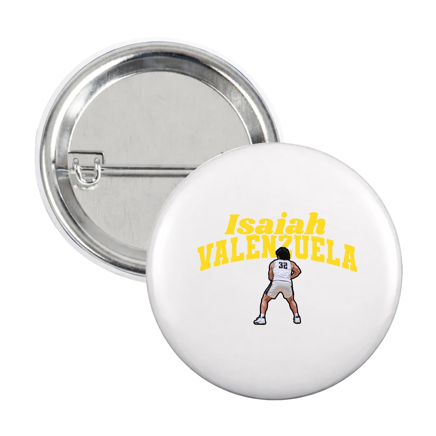 Game Day Button — Signature Arch in White