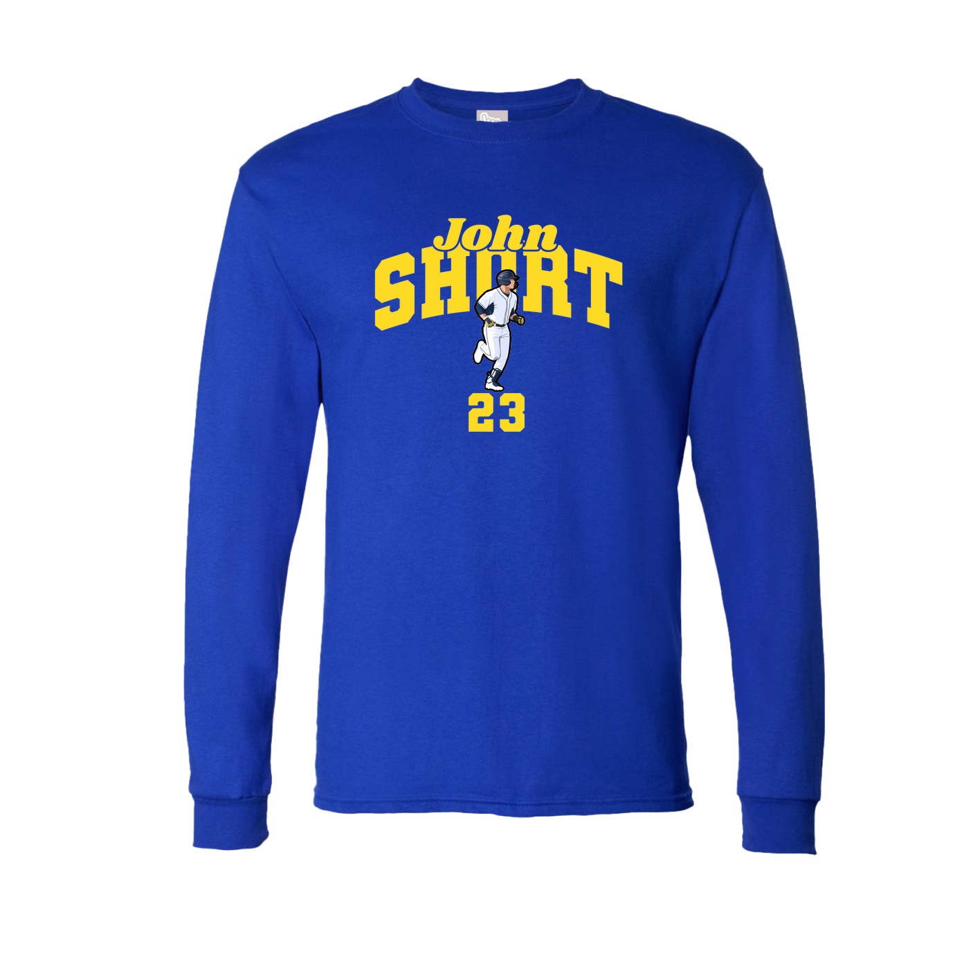 Long Sleeve Tee — Signature Arch in Royal