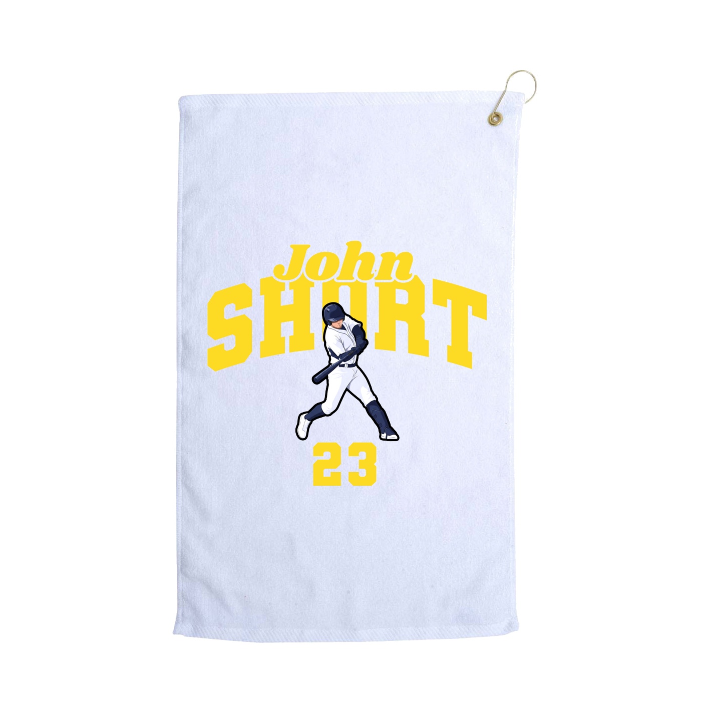 Golf Towel — Signature Arch in White