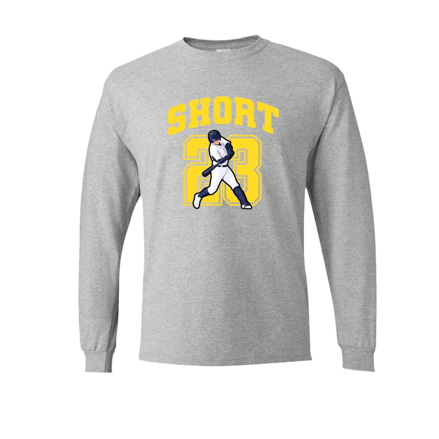 Long Sleeve Tee — Number in Grey