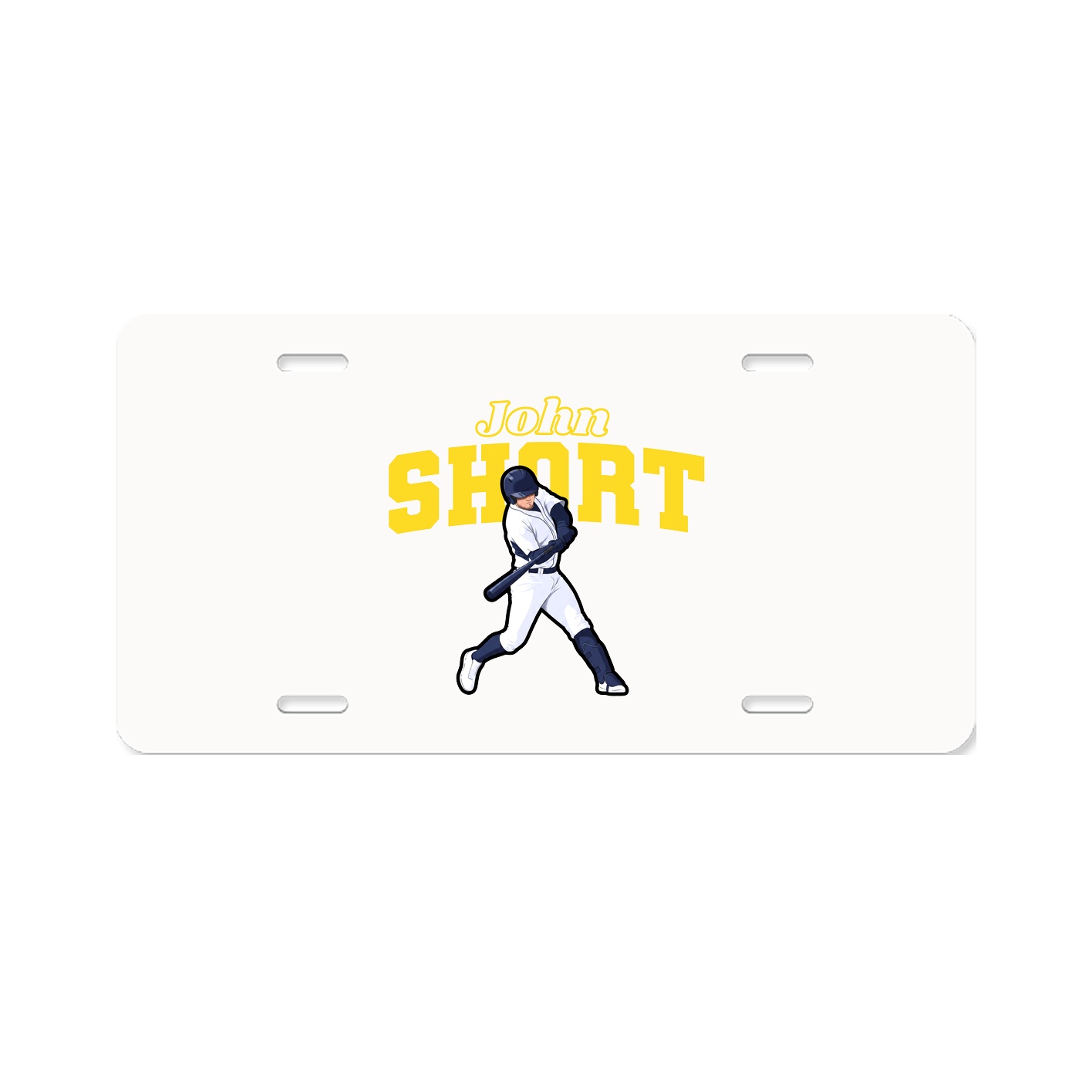 License Plate — Name Arch in Classic