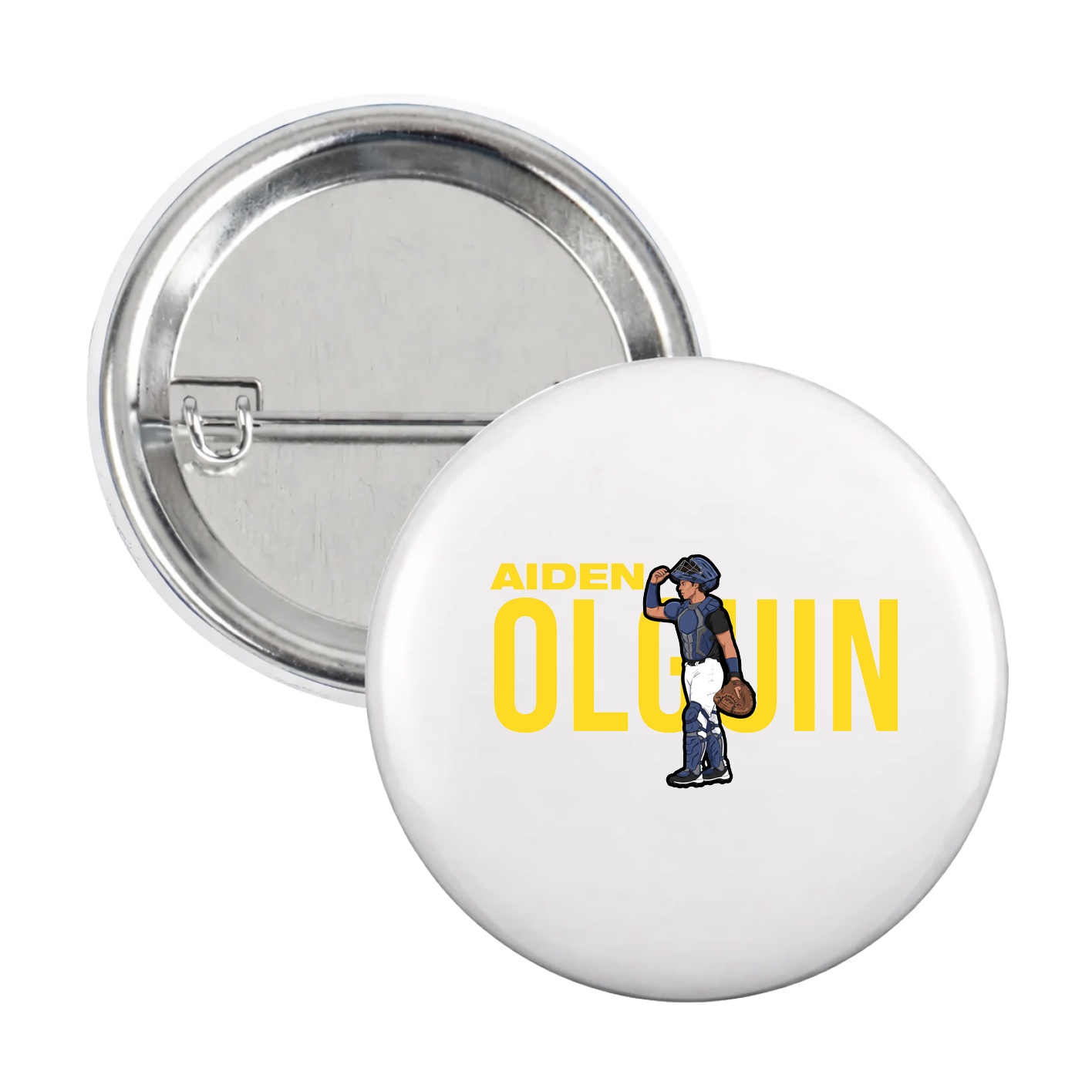 Game Day Button — Player Name in White