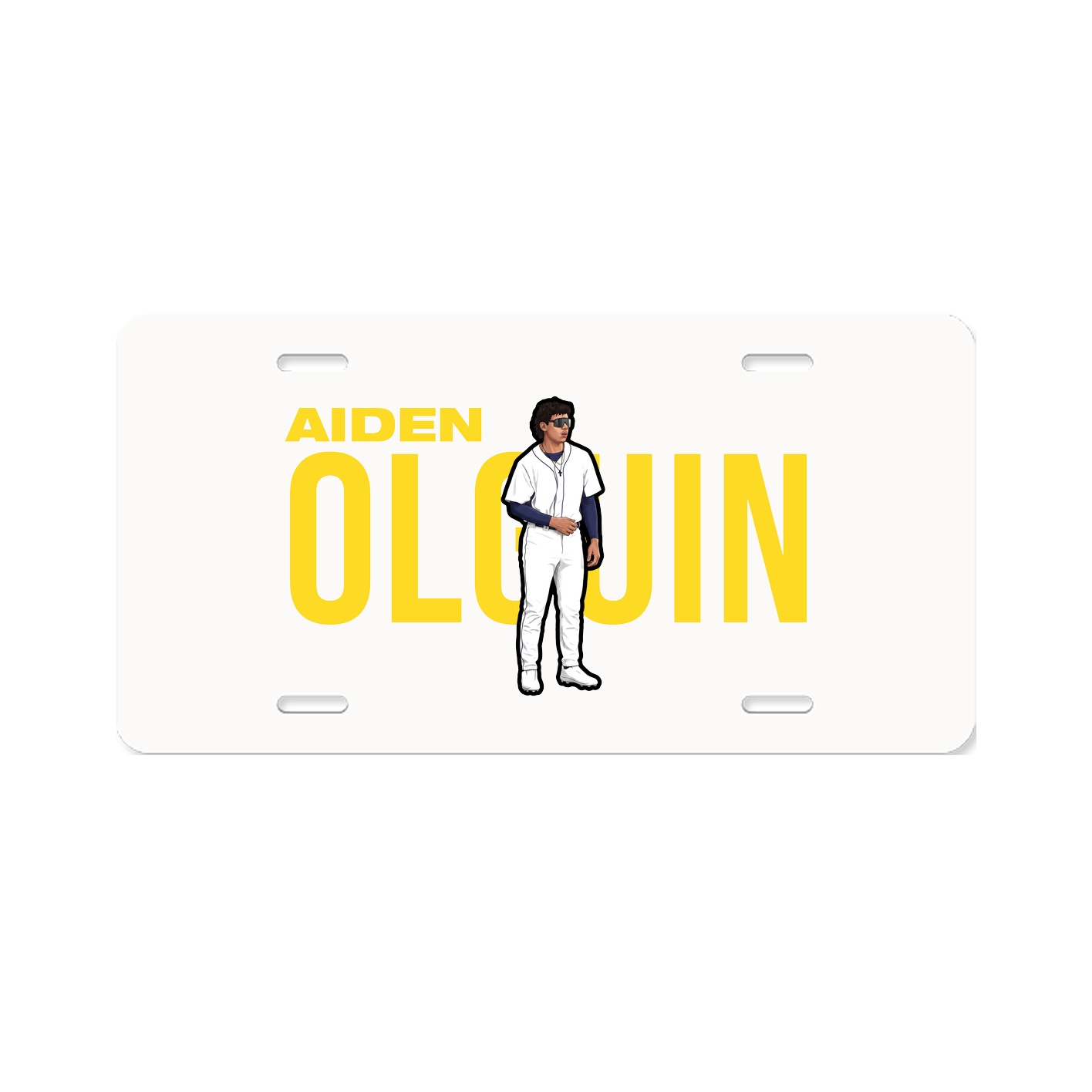 License Plate — Player Name in Classic