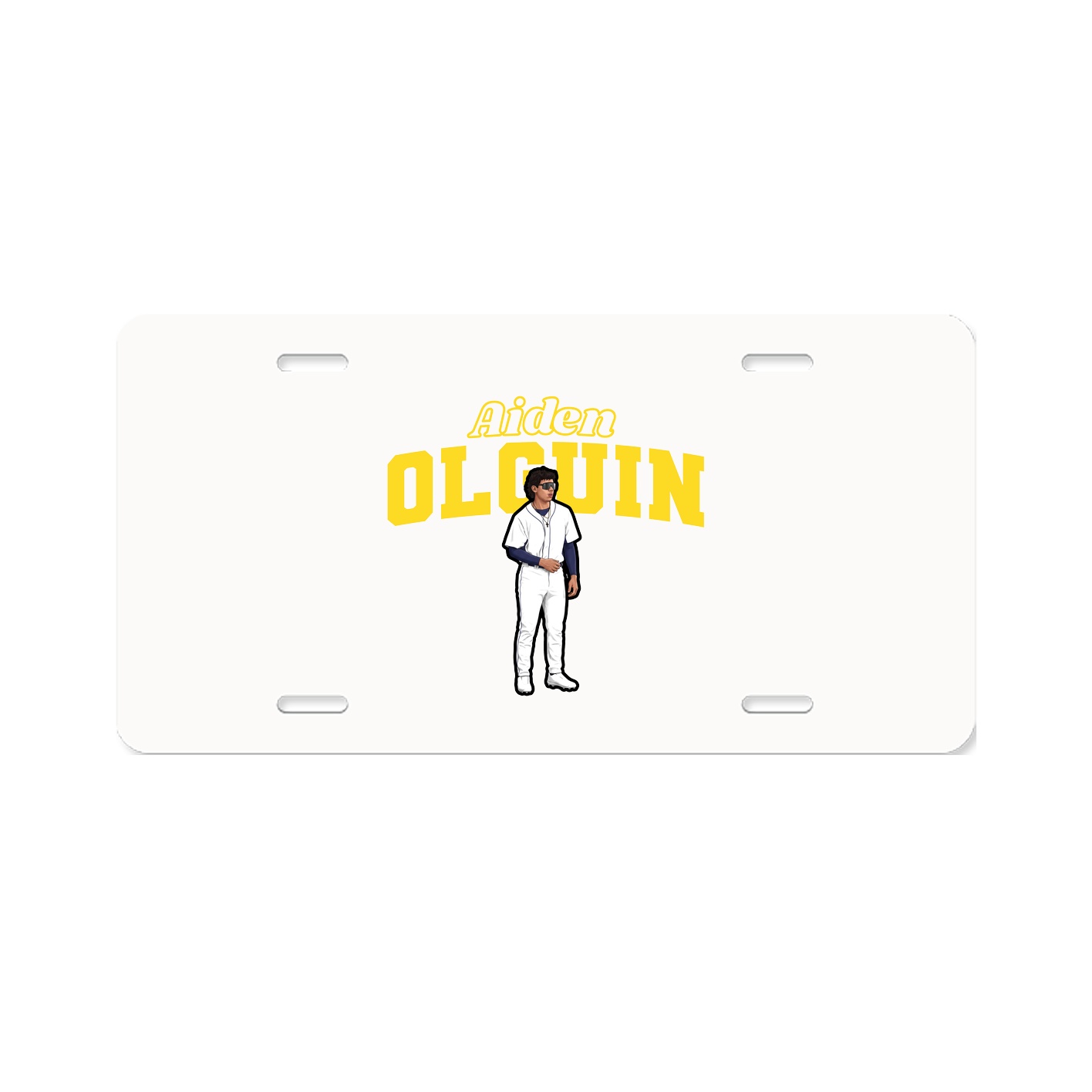License Plate — Name Arch in Classic