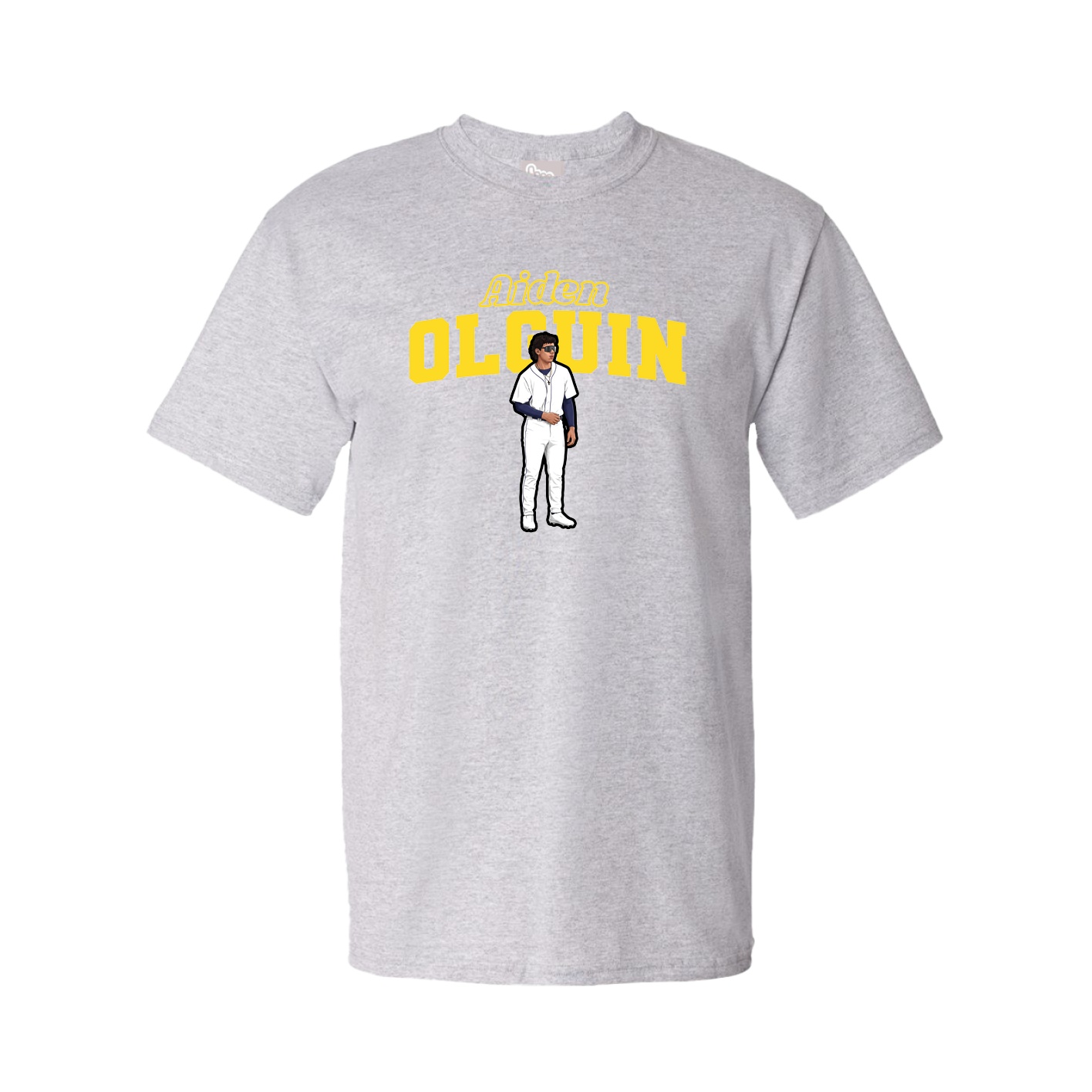 Tee — Name Arch in Grey