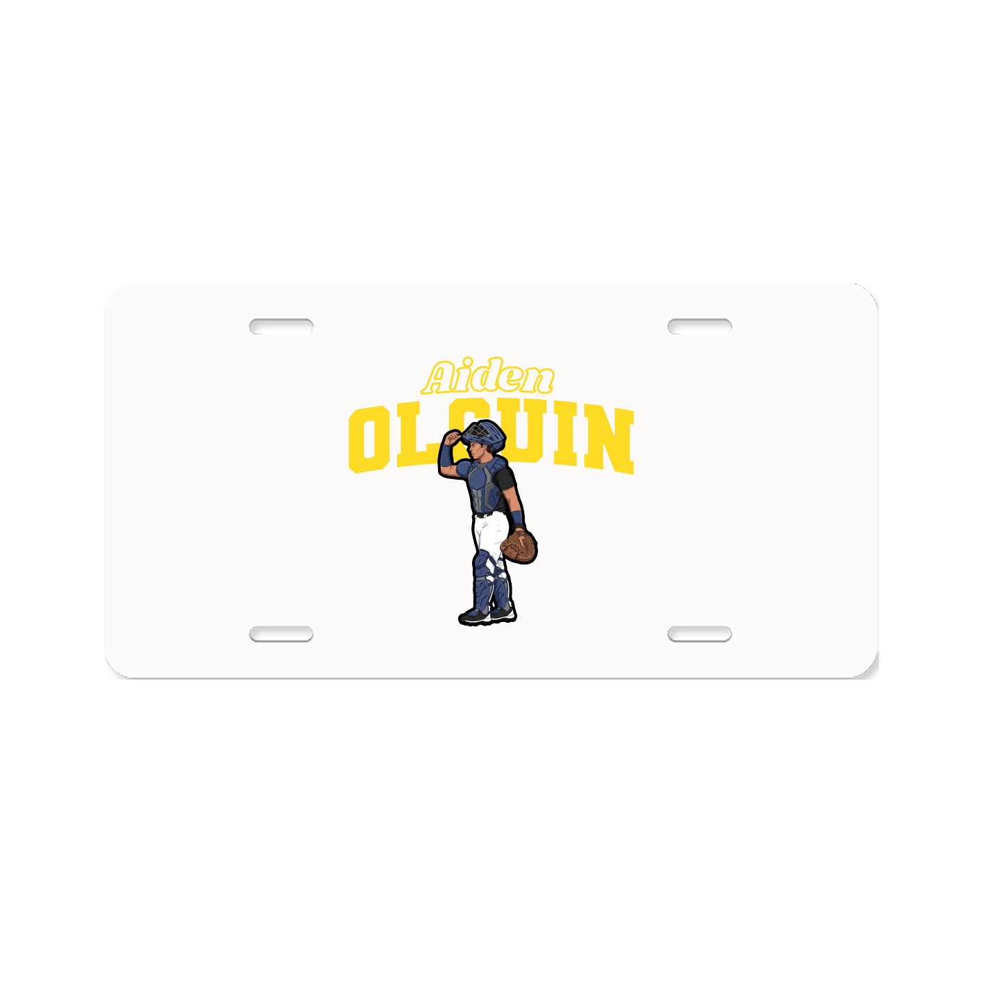 License Plate — Name Arch in Classic