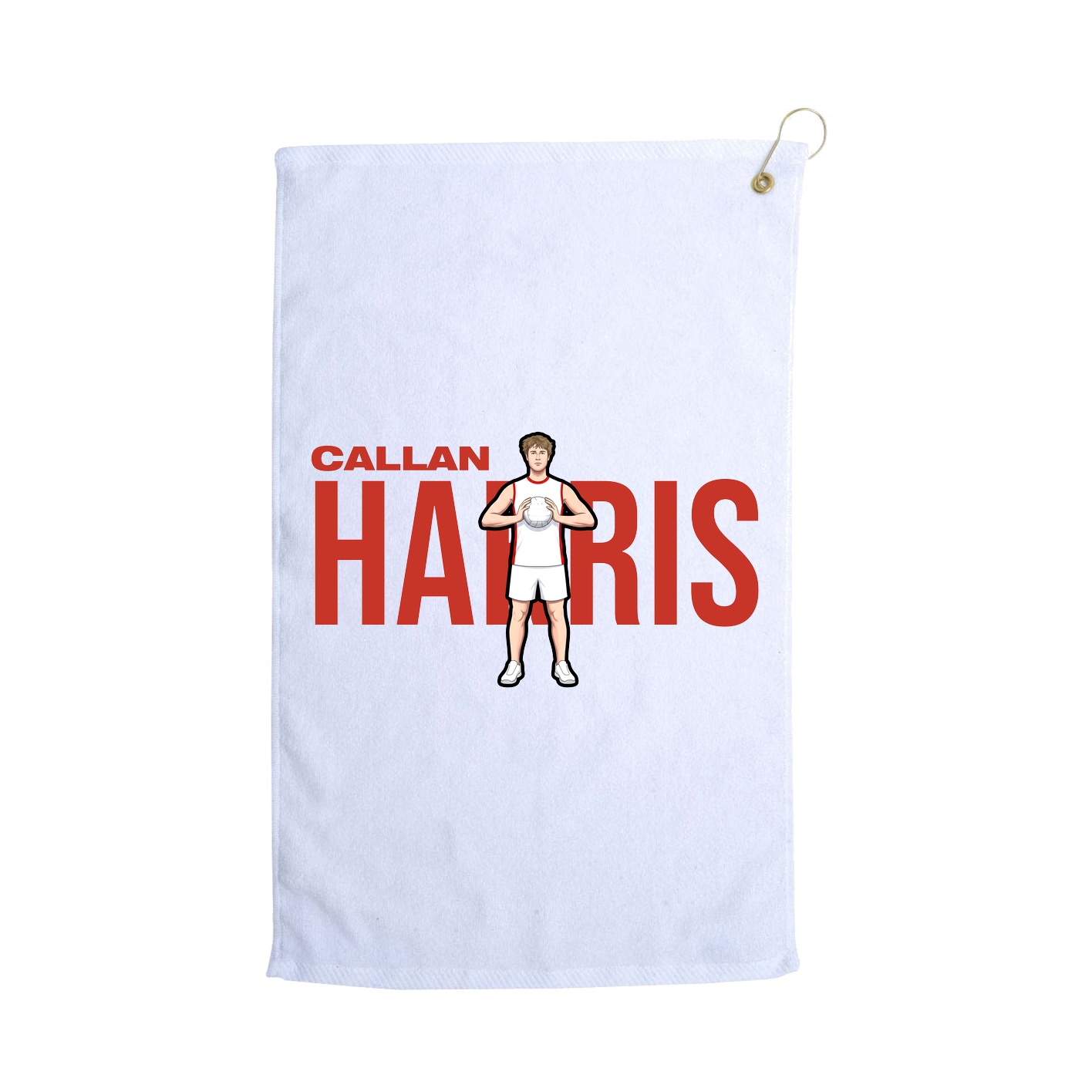 Golf Towel — Player Name in White