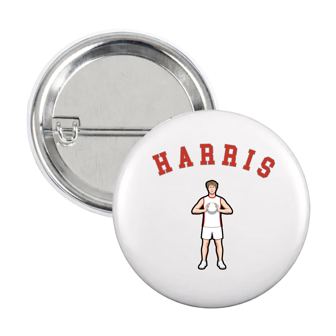 Game Day Button — Shirsey Arch in White