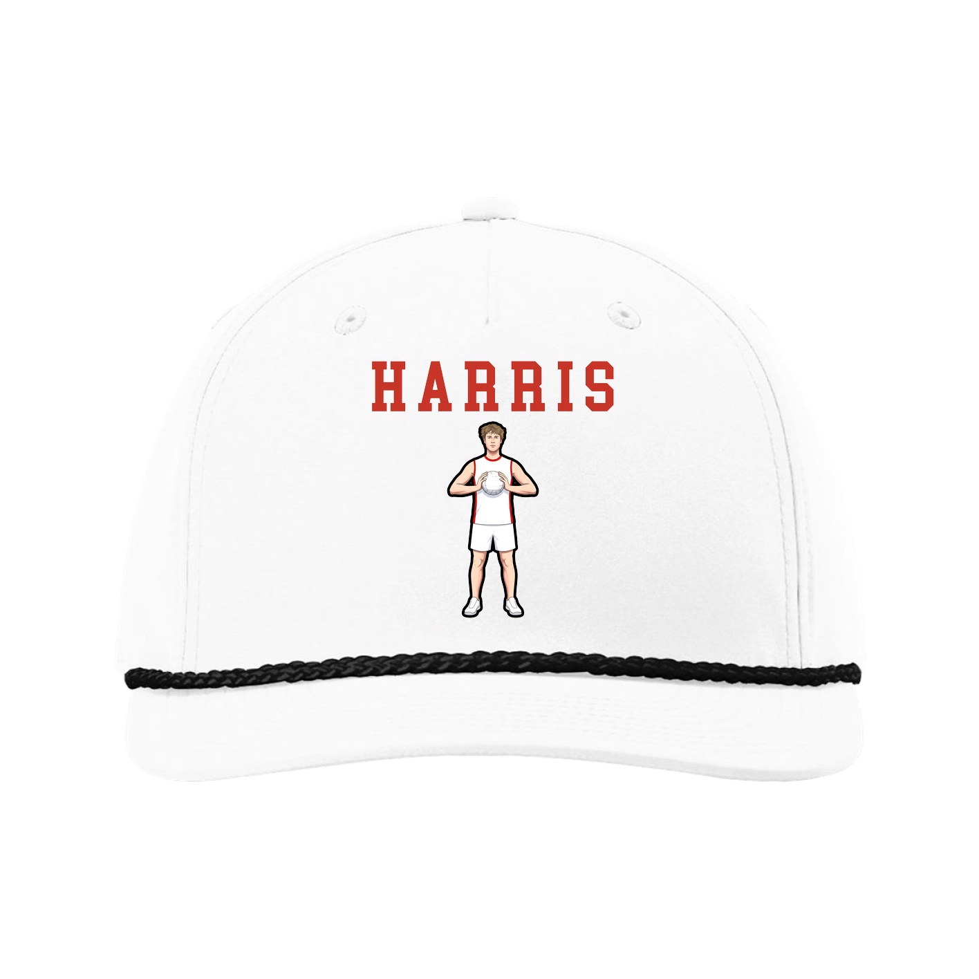 Five-Panel Classic Rope Cap — Shirsey in White