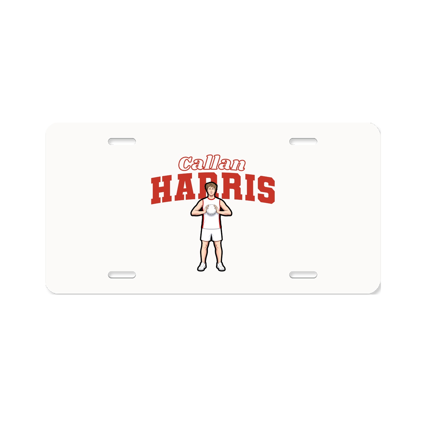 License Plate — Name Arch in Classic