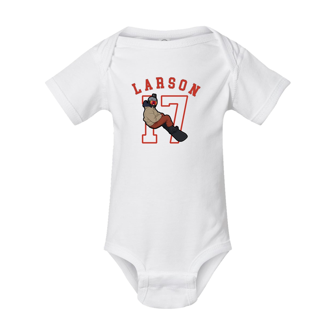 Baby Onesie — Shirsey Arch in White