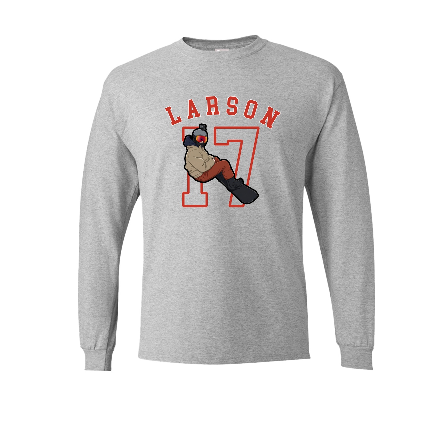 Long Sleeve Tee — Shirsey Arch in Grey