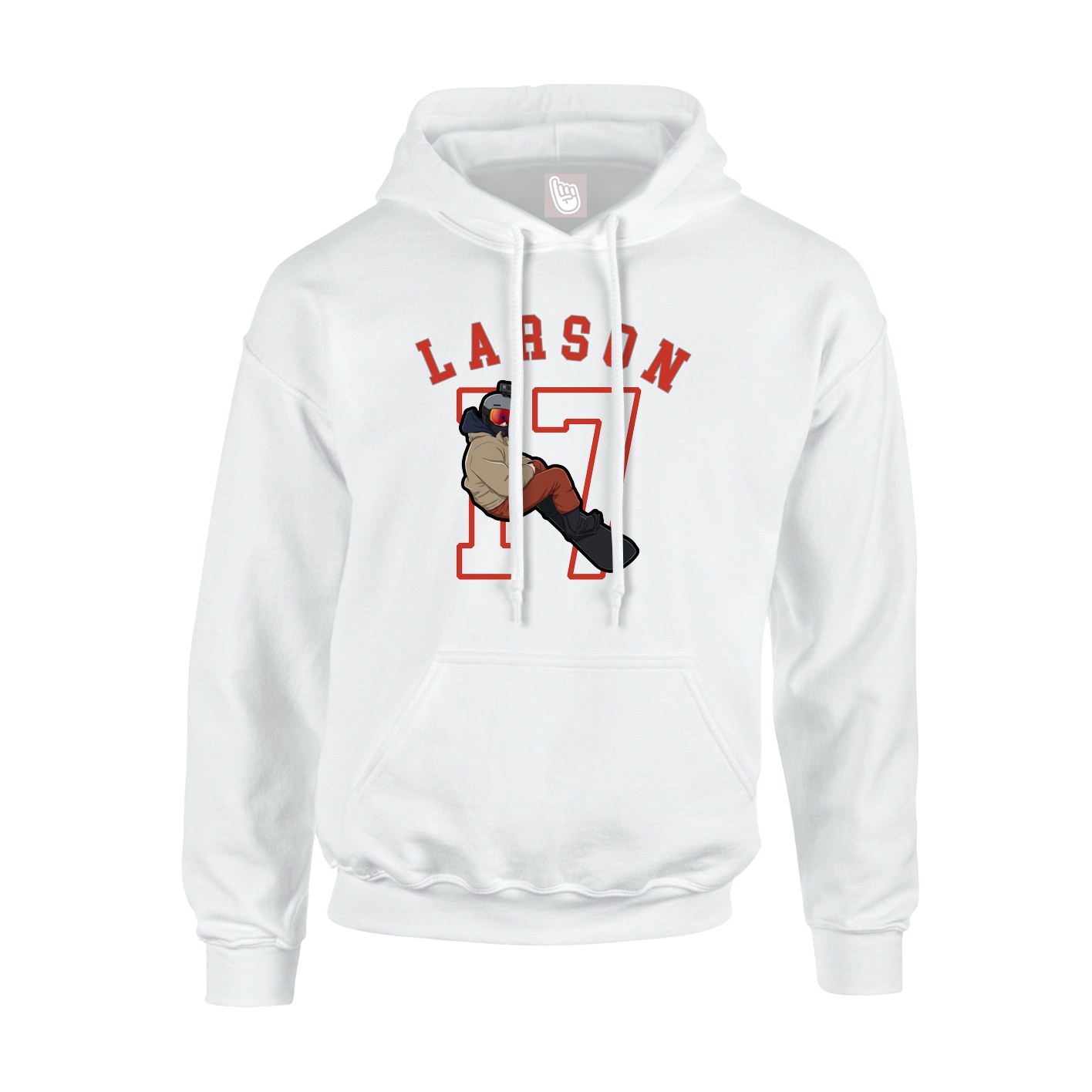 Hoodie — Shirsey Arch in White