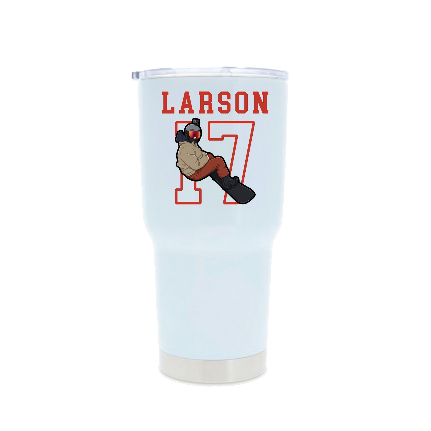 30oz Stainless Steel Tumbler — Shirsey in White