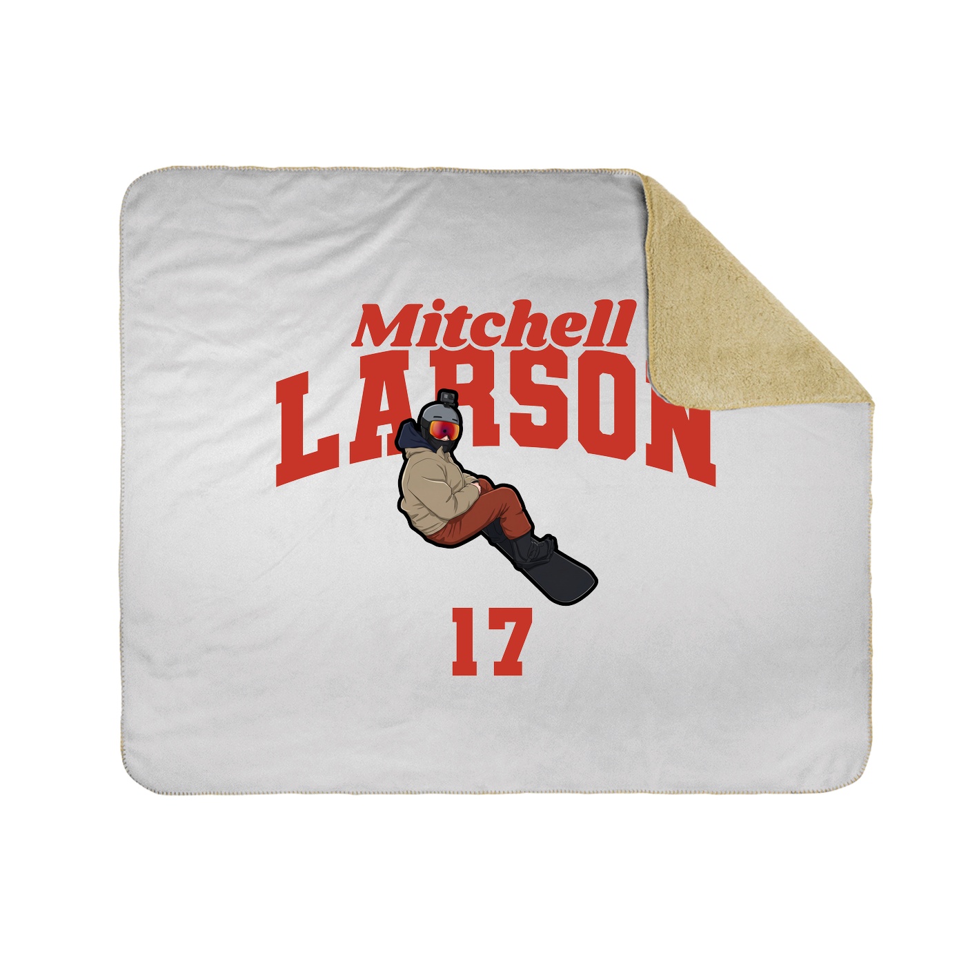 Throw Blanket — Signature Arch in White