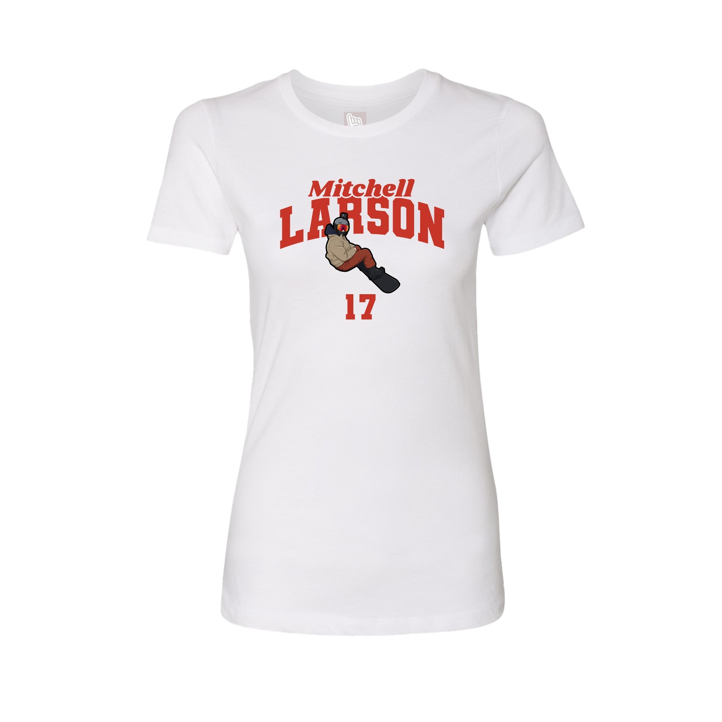 Womens Tee — Signature Arch in White