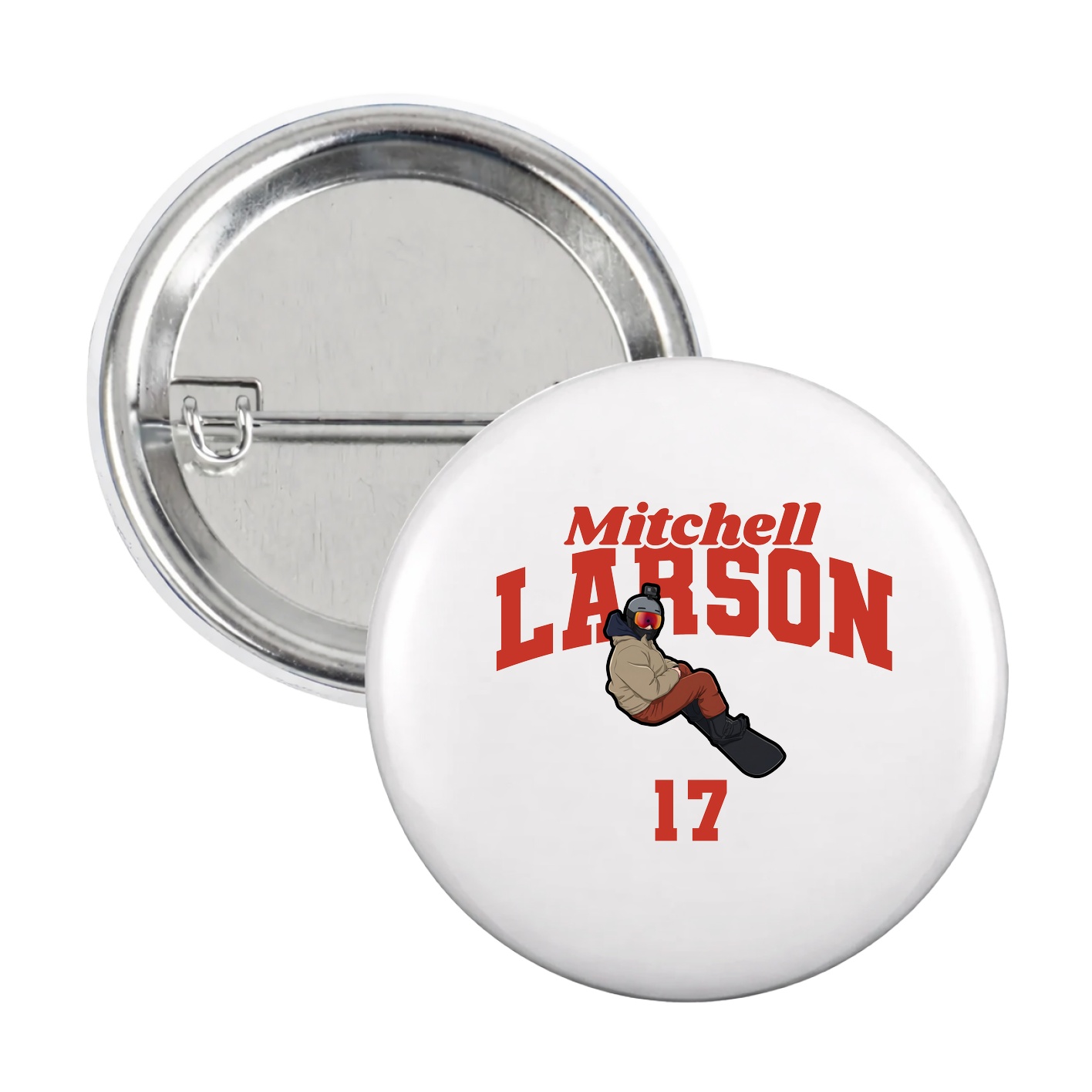 Game Day Button — Signature Arch in White