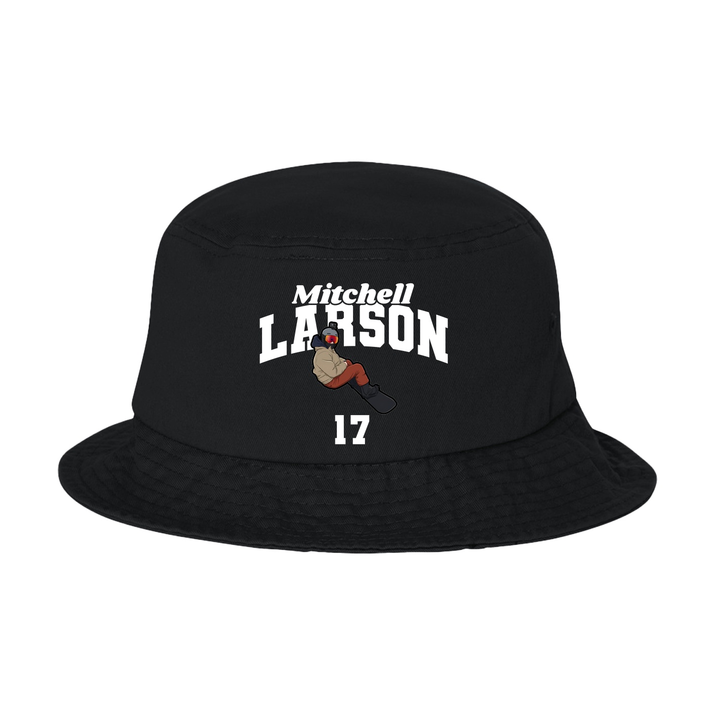 Bucket Cap — Signature Arch in Black