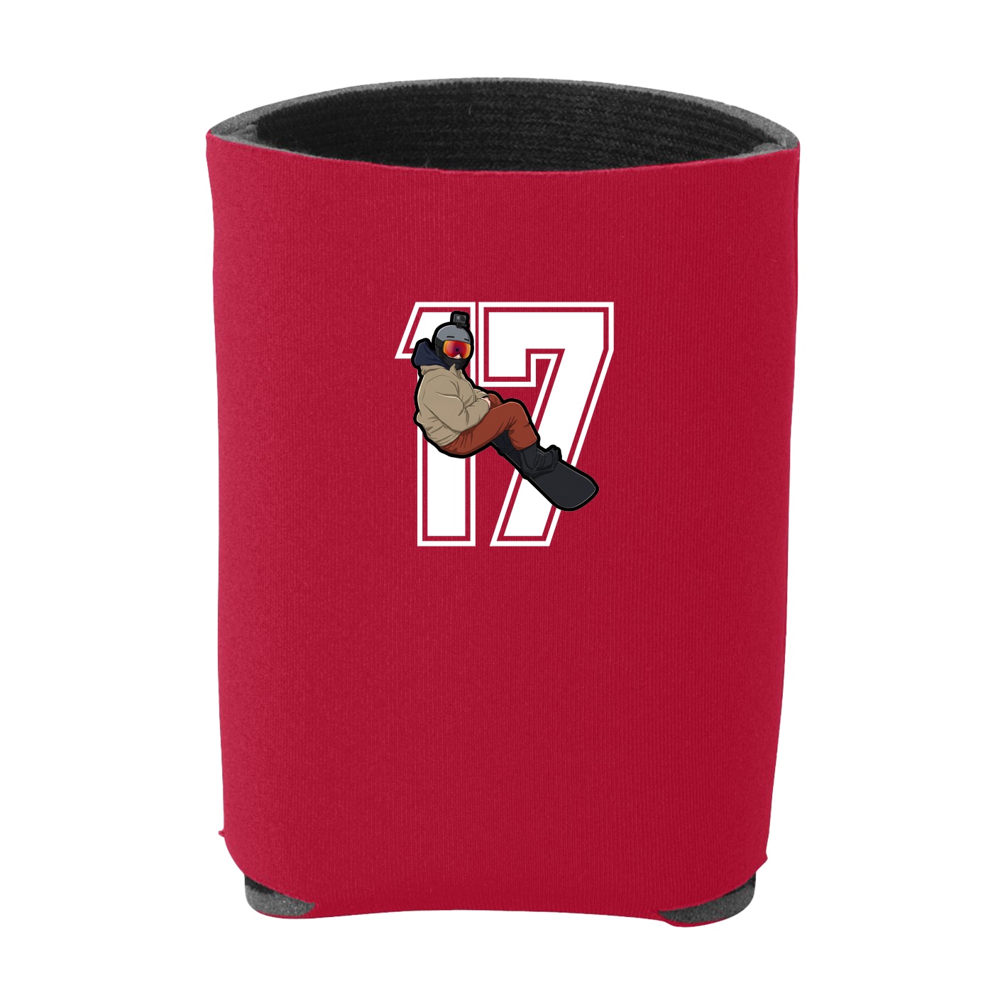 Can Holder — Number in Red
