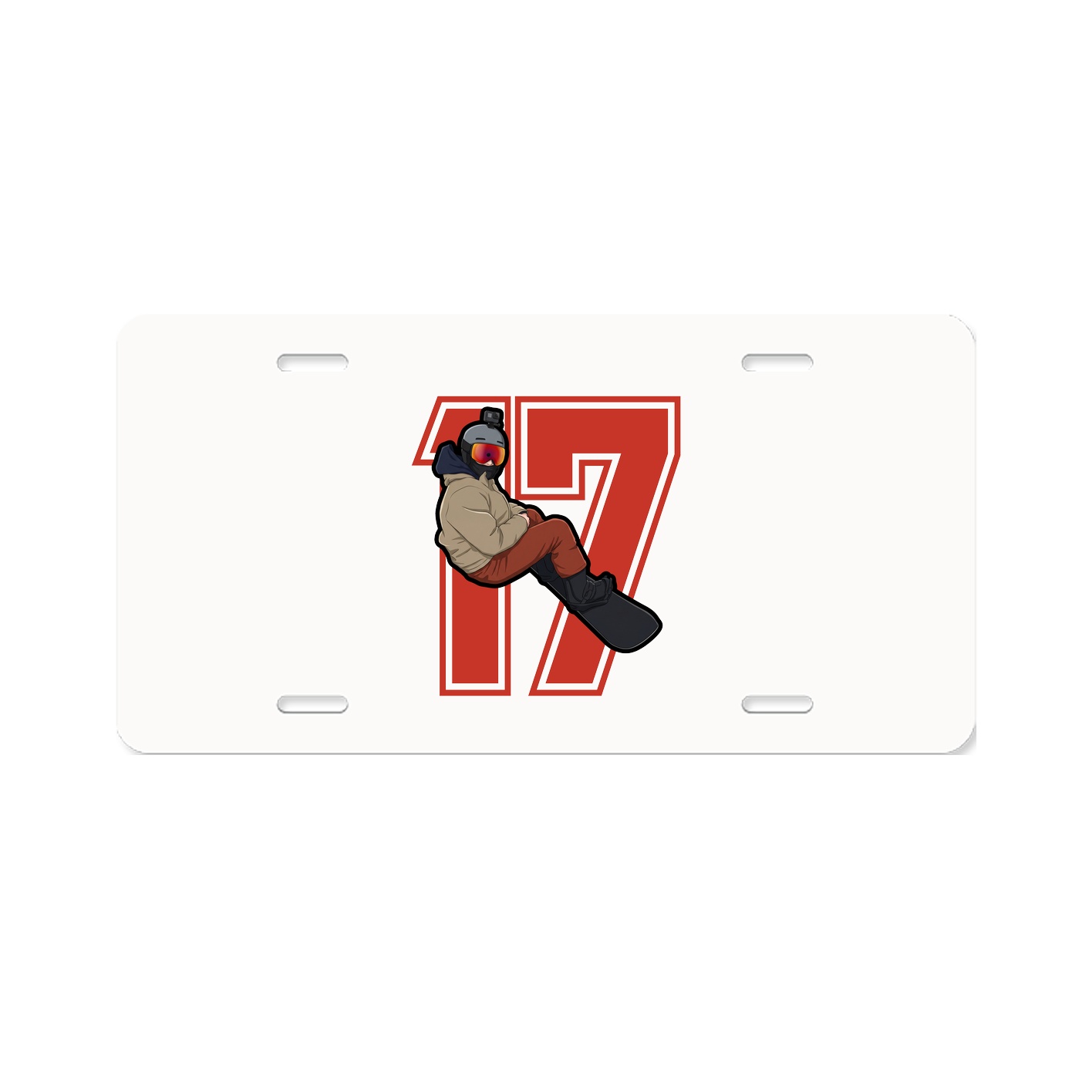 License Plate — Number in Classic