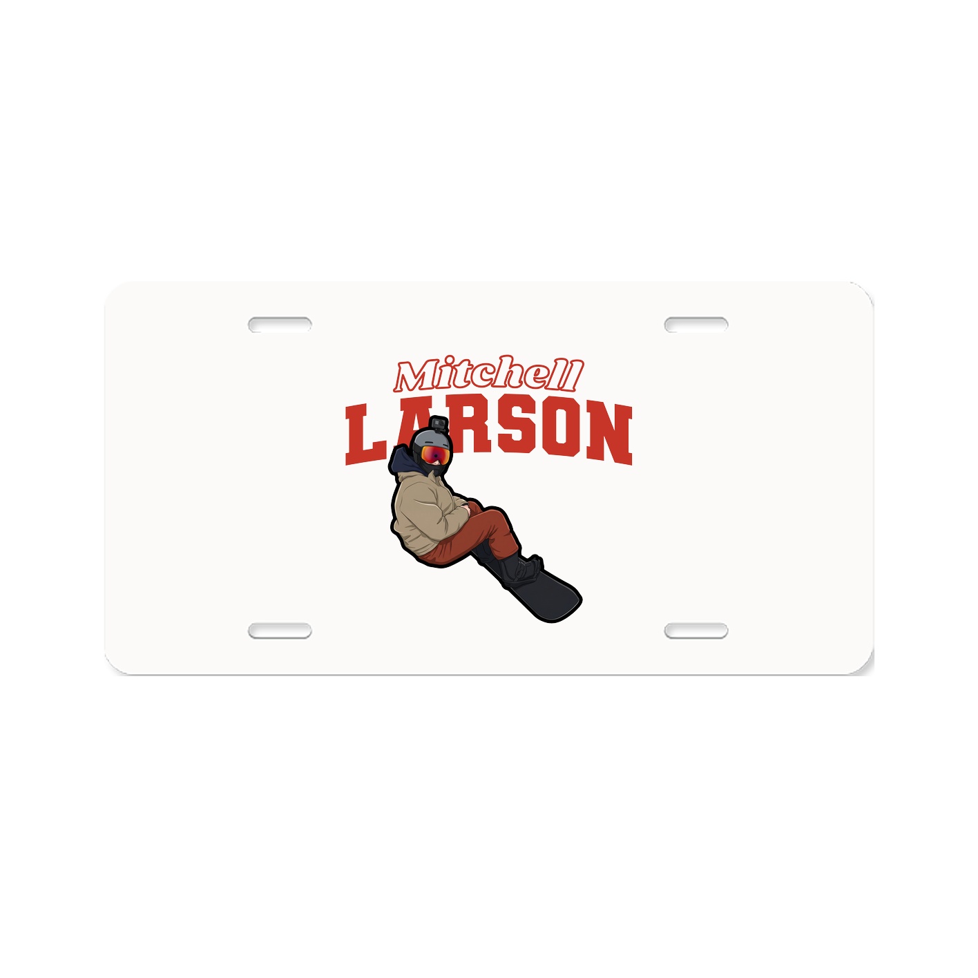 License Plate — Name Arch in Classic