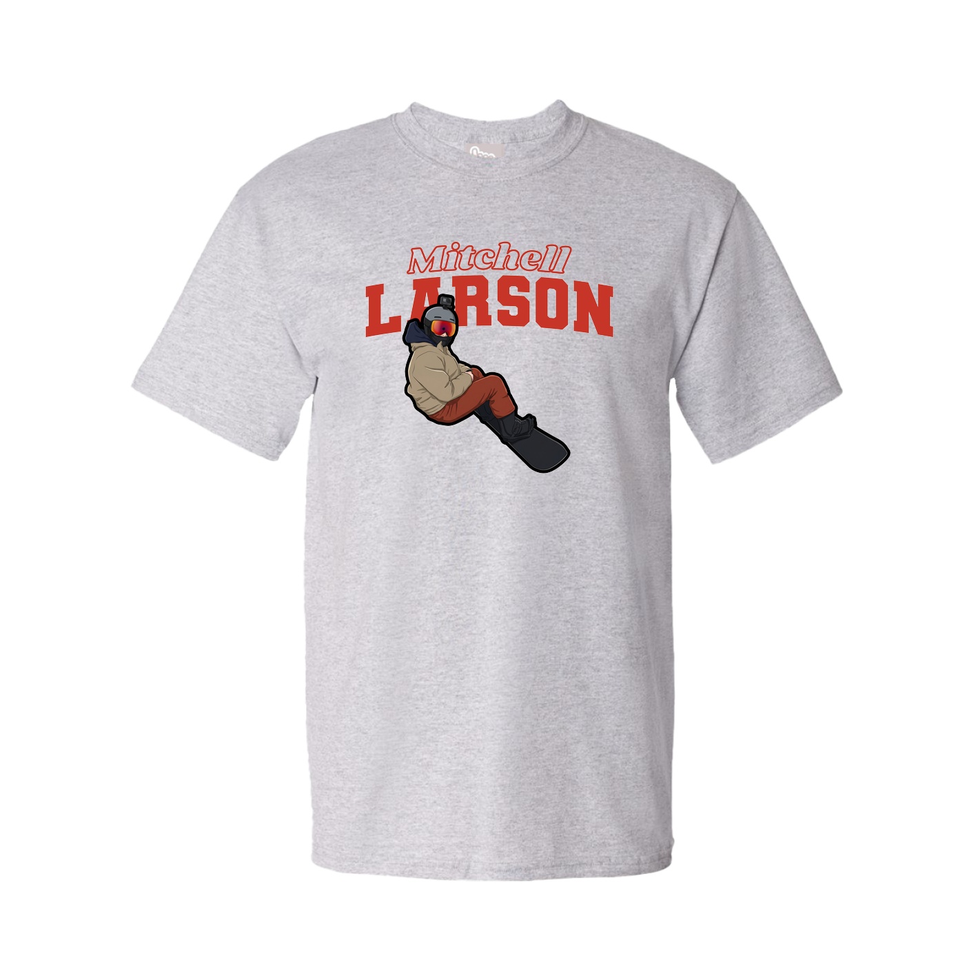 Tee — Name Arch in Grey