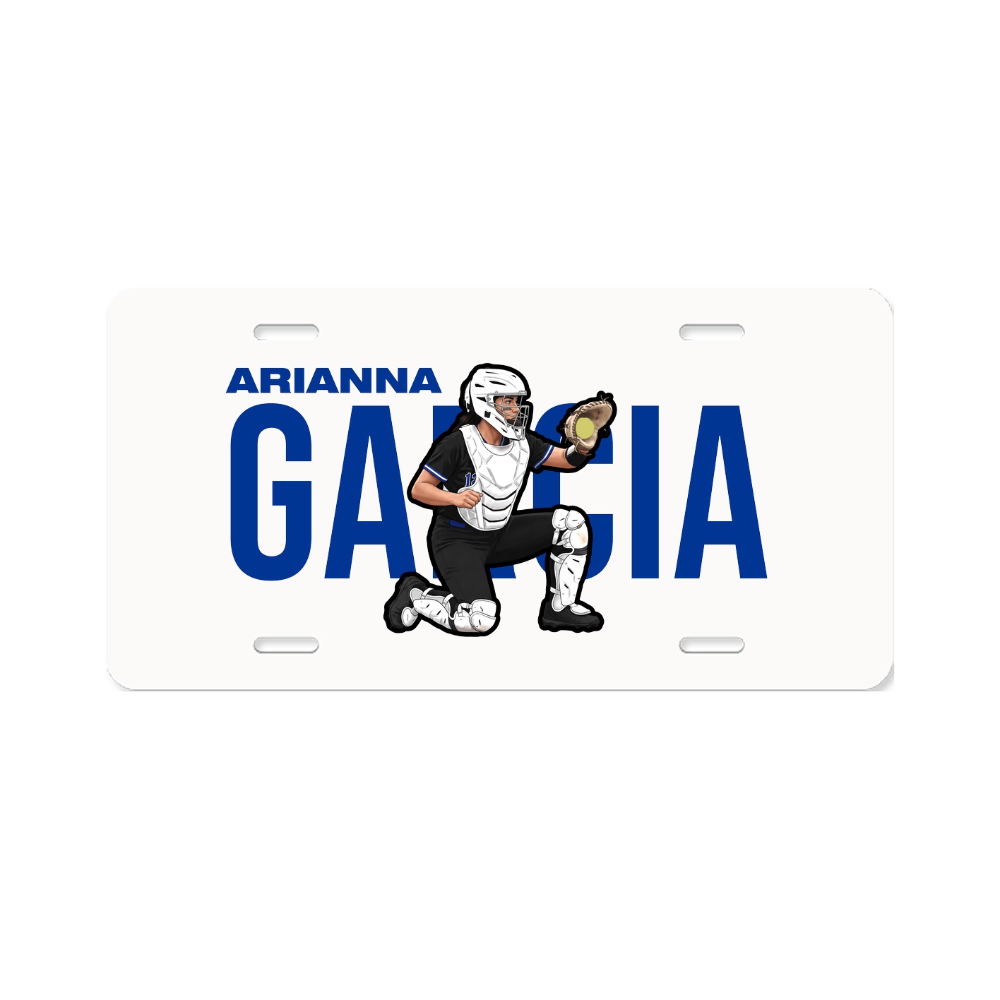 License Plate — Player Name in Classic