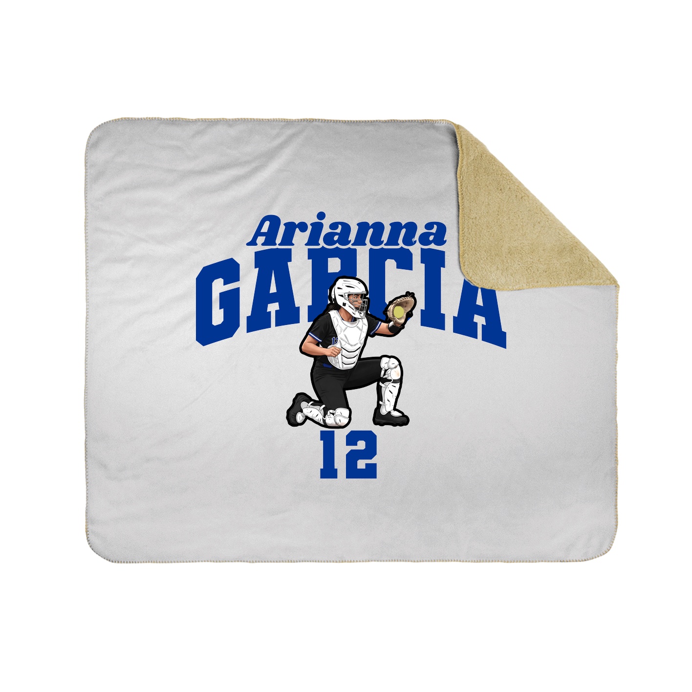 Throw Blanket — Signature Arch in White