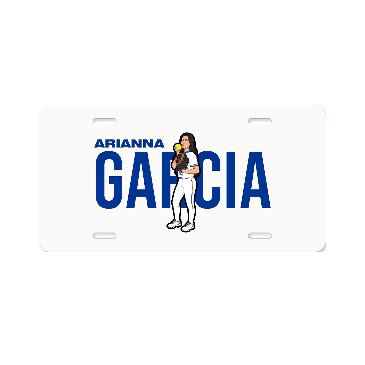 License Plate — Player Name in Classic