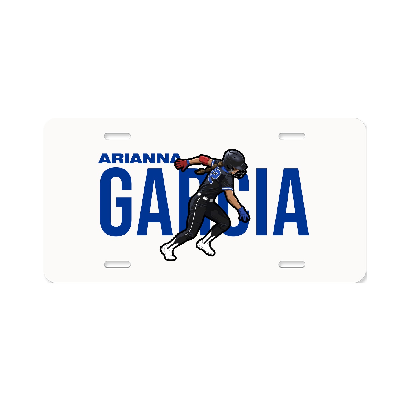 License Plate — Player Name in Classic