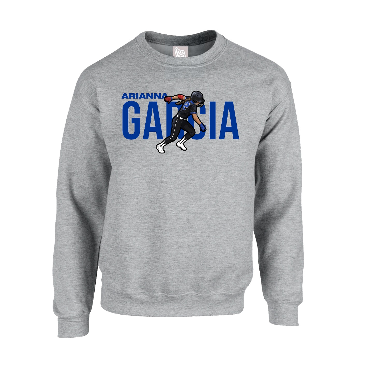 Fleece Crew — Player Name in Grey