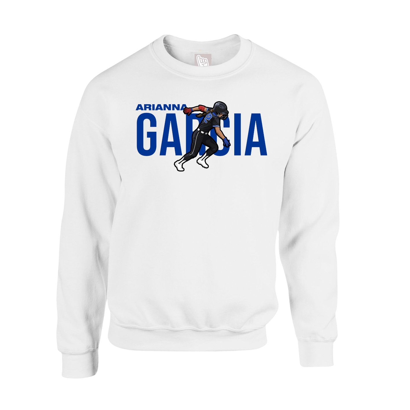 Fleece Crew — Player Name in White